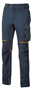 U-Power World, Pantaloni Cargo Slim Fit, con Multi Tasche Frontali e Laterali, Pantaloni Comodi ed Estensibili, con Bottone Frontale, Tessuto Traspirante (DEEP BLUEE - 2XL)