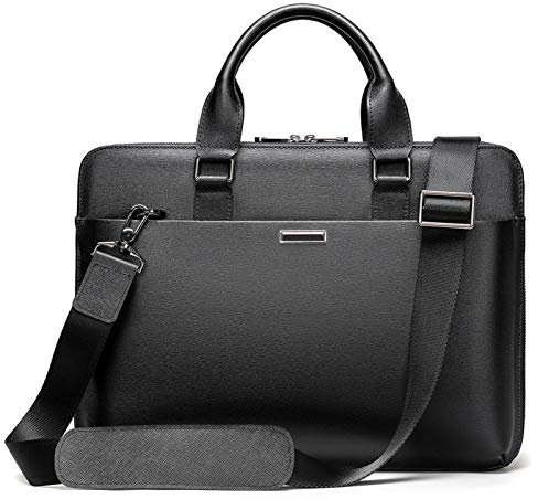 Herren Laptoptasche Arbeitstasche Handtasche, Männer echtes Leder-Schulter-Handtasche 13 Laptop-Aktenkoffer Geschäfts Crossbody Beutel-Reisebüro Messenger Tragetasche Schulranzen Laptop Businesstasch