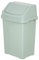 Plastic Swing Bin 50 15 25 8 Litre Home / Office / Kitchen Rubbish Waste Dustbin Trash Swing Lid Bin (Mint Green / Silver Sage, 50l Litre)