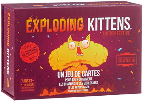 Asmodee-Exploding Kittens Festive Social Edition Kartenspiel EKEK04FR