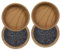 Felt Floor Cups/Castors - Protect Your Wood Laminate, Wooden, Tile & Lino Floors from Scratches ((4 x Light Wood Large 60mm)
