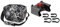 KlickFix FunBag Stuurtas, Fleur Black, 4 Liter & Men's Zubehör Lenkeradapter Universal, Multi-Colour, Einheitsgröße