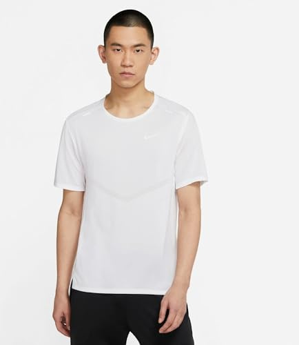 NIKE CZ9184-100 M NK DF Rise 365 SS Sweatshirt Men's Weiß/reflektierender Silv XL