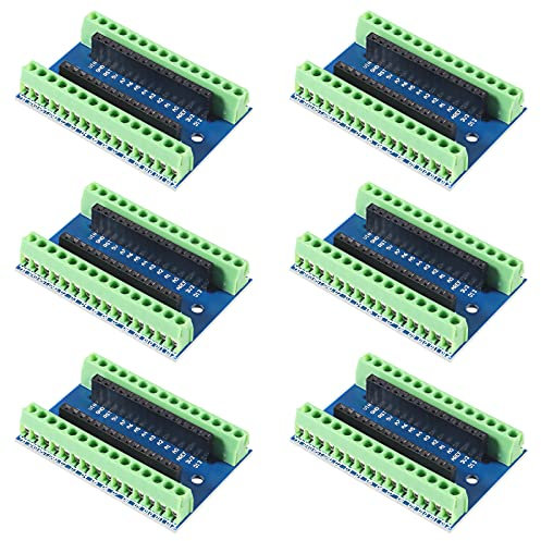 AITRIP I/O Shield Erweiterungskarte Expansion Board Terminal Adapter für Arduino Nano,6 STÜCKE