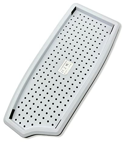 KlsyChry Vertical Stand for PS5 Disc Edition Built-in Cooling Vents Non-slip Feet for Playstation 5 Disc Edition Game Console Dock (White)