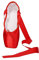 ZhuiKun Ballett Spitzenschuhe Satin Professionelle Tanzschuhe mit Aufgenähten Bändern für Damen Mädchen - Rot, CN 45 (EU 44)
