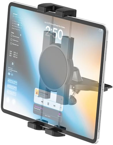 phichy - Soporte para tablet con ranura para CD de coche para teléfono y iPad de 4.7 a 12.9 pulgadas, soporte ultra resistente para reproductor de CD con rotación de 360°, compatible con iPad