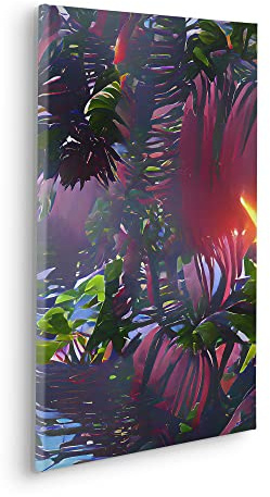 Komar Keilrahmenbild im Echtholzrahmen - Rockabilly - Größe 40 x 60 cm - Wandbild, Kunstdruck, Wanddekoration, Design, Wohnzimmer, Schlafzimmer