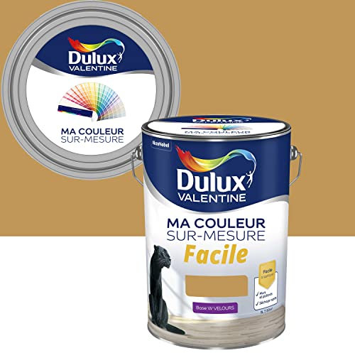 Ma Couleur Sur-mesure par Dulux Valentine – Peinture Intérieure Murs, Plafonds, Boiseries - Facile à appliquer - Velours Ocre Dore 5 L