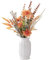 YELIKIT Flores artificiales, hortensias, ramo de flores artificiales, arreglos florales de seda, para el hogar, bodas, jardines, festivales, decoración, naranja