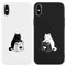 Yoedge 2 Pack Phone Case Compatible with iPhone XS Max 6.5, Ultrathin Soft Silicone TPU with Aesthetics Pattern, Shockproof Bumper Protector Matte Cover for iPhone XS Max, Lovers Cat