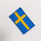 Bestickte Aufnäher mit Schweden-Flagge in offiziellen Farben, gesticktes Wappen, bestickte Motorradflicken, Militär-Patch, Schweden (Schweden)