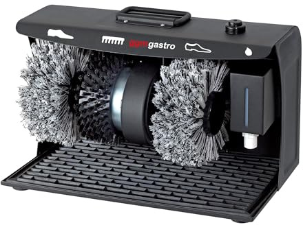 GGM Gastro | SPMFE | Schuhputzmaschine - 120 Watt - 2 Polier- & 1 Reinigungsbürste
