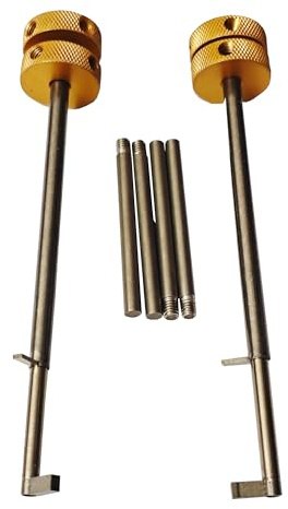 2-teiliges Dietrich-Set mit Doppelklingen, Schnellöffner, professionelle Schlosserwerkzeuge