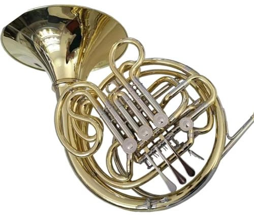 ZALHIN waldhorn Doppeltes Waldhorn Musikinstrumente 4 Ventile Unterteilt Mit Koffer Und Mundstück