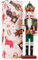 Tpudn Christmas Decorations Nutcracker Soldier Ornaments, 12 Inch Traditional Painted Wooden Doll, Nutcracker Figures Holiday Party Tabletop Christmas Decorations Indoor xmas Gift(swordsmen)