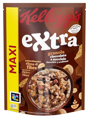 Kellogg's Extra Granola Cereali Cioccolato e Nocciole 800g
