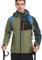 KUTOOK Veste Softshell Randonnée Hommes d'hiver Imperméable Coupe-vent Veste Polaire Cyclisme Homme Veste de Sport en Plein Air GN-XL