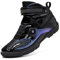 WTDXSPS Stivali da Moto dal Design Riflettente, Scarpe da Moto durevoli per la Sicurezza, Stivali da Bici da Cross Resistenti alle intemperie(Blue,36 EU)
