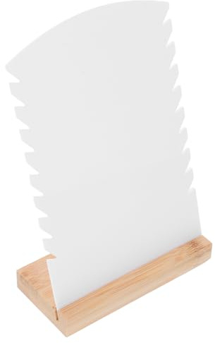 Amosfun Présentoir à Bijoux 9 Emplacements en Acrylique et Bambou Naturel Organisateur de Colliers Design Créatif et Grosse Capacité Rangement Confortable