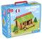 JEUJURA – Mon Premier Chalet - Jeu de Construction dans sa Valise en Carton - A partir de 2 Ans - Agilité - Créativité - Manipulation - Catalogue fourni – 8239
