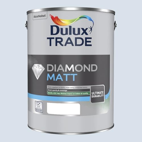 DULUX TRADE DIAMOND MATT BLUEBERRY WHITE 5L