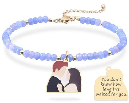 Twilight Merch Geschenke Armbänder aus Naturstein für ihre Geliebte, Freundin, Ehefrau, Armband als Geschenk zum Valentinstag