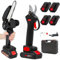081 Store - Set da potatura a batteria, GARANZIA DI 2 ANNI, forbici potatura a batteria 48v e motosega a batteria 48V da 6 pollici, il kit comprende 4 batterie da 48V e valigette ASSISTENZA IMMEDIATA