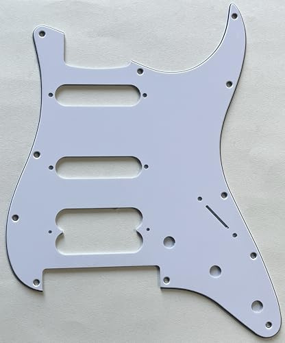 Schlagbrett für Fender Player Stratocaster Floyd Rose HSS Style Gitarre (3-lagig, weiß)