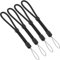 SynHHergyx 4 Pcs Hand Wrist Strap Lanyard Phone Wrist Lanyard Strap Adjustable Anti Theft WristStrap for Cell Phone, Camera, Car Keys, USB Flash Drive (Black)