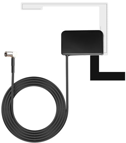 Leikurvo Antenne DAB pour voiture, avec base magnétique, 3 m, rallonge numérique, antenne radio FM, radio AM, pour installation de pare-brise