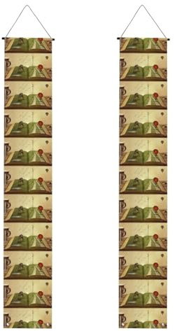 Retro-Bücher-Druck, Abschlussbanner, Veranda-Flaggen, wiederverwendbar, für den Außenbereich, Willkommensdekoration