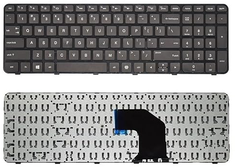 LZZSEOZ Teclado para portátil HP Pavilion g6-2000, 2328tx, 2233, 2301ax, G6-2000-2100, G6-2200, G6-2300, 697452-001, 699497-031, Ruso, Estadounidense, SP BR(US New Black)