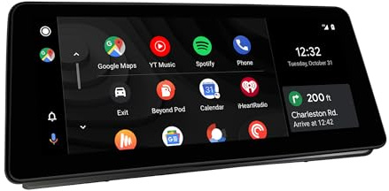 10.25 Inch Android Screen for BMW 3 Series E90 E91 E92 E93, CarPlay Wireless Android Auto,Screen Mirroring,Split Screen,Wi-Fi, Music,TV,Navigation,Vehicle Cameras,Netflix Spotify TikTok (128GB)