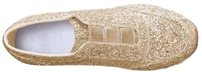 Damsneaker paljetter - mode- och sportskor för kvinnor, sommarskor, lediga sneakers, snörlösa sneakers, utomhus, bekväma, halkfria skor