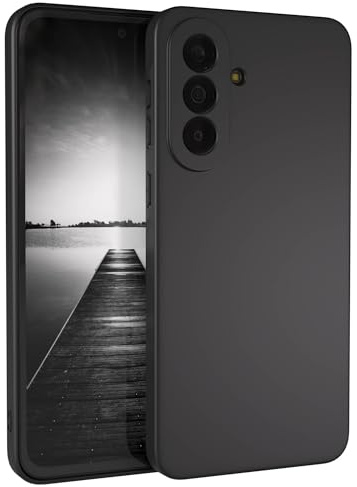 EAZY CASE - Handyhülle Silikon kompatibel mit Galaxy A37 - stoßfeste Schutzhülle dünne Handyhülle für Galaxy A37 Hülle Fallschutz Cover schlankes Silicone Case in Schwarz