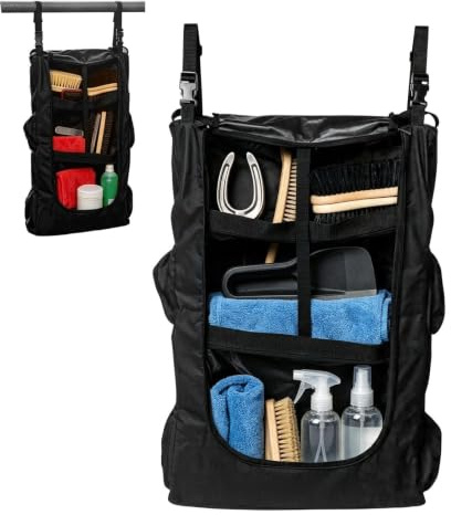 Sattelzeugtasche Strapazierfähige Wasserdichte Hängende Aufbewahrungstasche | stall Ausrüstung Für Stall Bauernhof Ranch Reiten Wettbewerb Show Camping Reisen