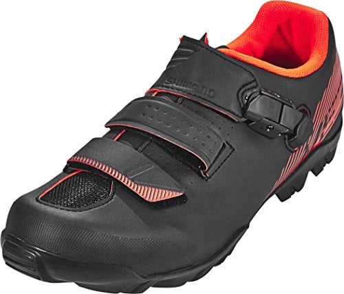 Shimano Men ME300 SPD MTB Cycling Shoe - Black/Red, Size EU 42