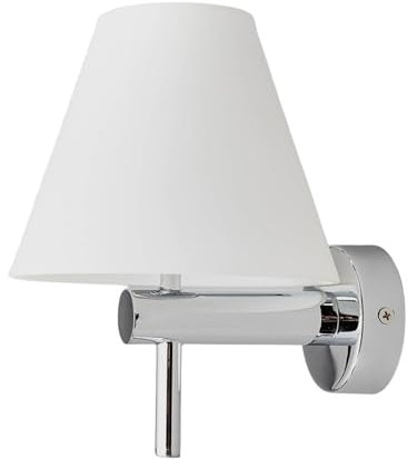 Lindby Wandleuchte, Wandlampe Bad Violetta (spritzwassergeschützt (Modern) in Chrom aus Metall (1 flammig G9) - Wandleuchten Spiegelleuchte Badezimmer Wandbeleuchtung Badezimmerleuchte