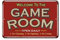 Game Room Sign Rustic Wall Décor Gameroom Signs Home Vintage Decorations Games Arcade Retro Video Gamer Art Accessories Gaming Billard Cards Tin Plaque Gift 8 x 12 High Gloss Metal 208120068018