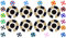 Acclaim Lawn Bowls Identification Stickers Markers Standard 5.5 cm Diameter 2 Full Sets Of 4 Self Adhesive Segmented Two Colour (Black/Gold)