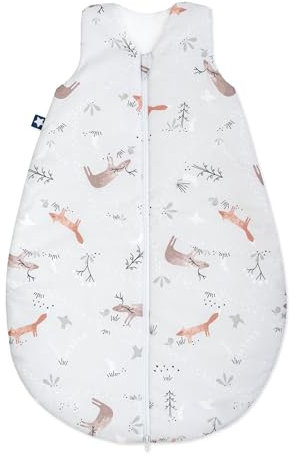 Julius Zöllner Baby Ganzjahresschlafsack aus 100% Baumwolle, Größe 110 , 24-48 Monate, Standard 100 by OEKO-TEX, made in Germany, Woodlife