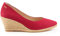 Viscata Rosen Espadrille Canvas Wedges Schuhe 7,0 cm Spanien Handgefertigt für Frauen Obermaterial Atmungsaktive Baumwolle Canvas Cherry 40 EU