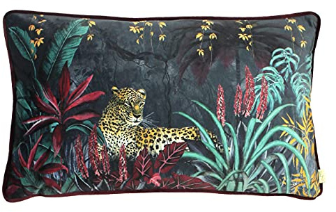 furn. Evans Lichfield Zinara Polyester gefülltes Kissen, Polyester, Leopard