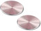 D.Sking 2-Pack Replacement Mount Metal Plates With 3M Adhesive for Phone Holder CD Mount Car Kits (Rose Gold)