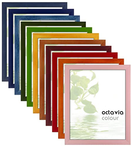 Bilderrahmen 20 x 60 cm Octavia Dunkelblau gewischt mit Kunstglas klar