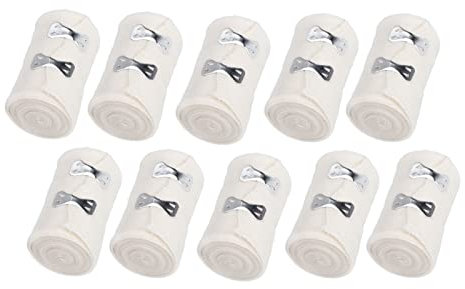 Kompressionsbandage 10 Stück Wiederverwendbare waschbare professionelle elastische Bandage zur Behandlung von Verstauchungen