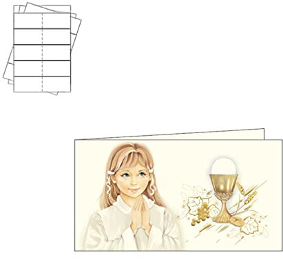 ARKRAFT Gastgeschenkkarten 20er Pack für Mädchenkommunion (Kommunion C2)