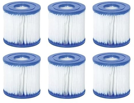 LIZONGFQ Schwimmbadfilter für Bestway VII Poolfilter Intex Typ D Pumpenkartusche wiederverwendbare Schaumstoffschwamm Kartusche HEPA Reinigungswerkzeug (Farbe: 6 Stück)