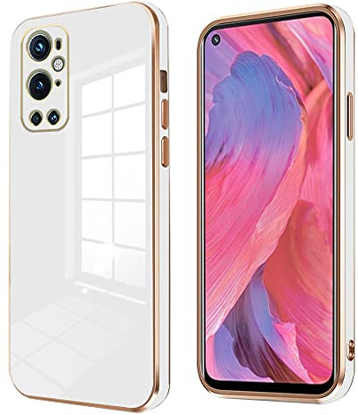 Wousunly Kompatibel mit OnePlus 9 Pro Hülle TPU Silikon Ultra Dünn Handyhülle OnePlus 9 Pro Kratzfeste Stoßfesten Schutzhülle (Weiß)